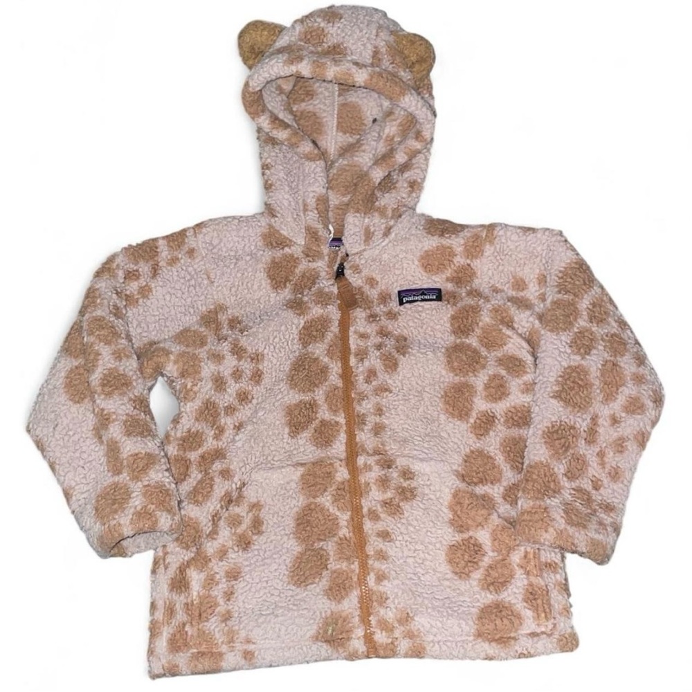 Animal Patterned fleece zip up jacket Hoodie with Ears